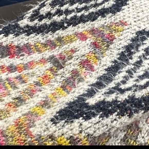 Woven Heart Aztec Print Southwest Boho Long Cardigan Hoodie - Picture 12 of 12